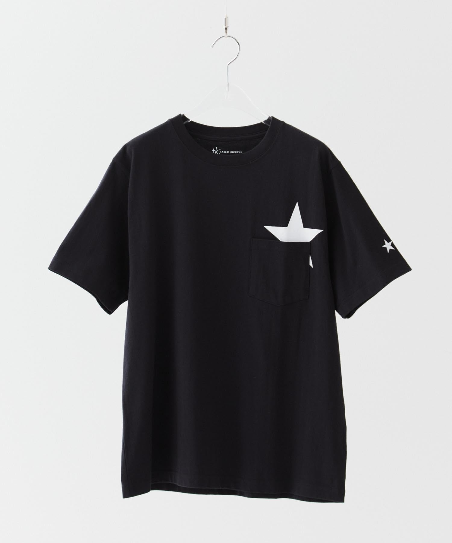 7SM1【TAKEO KIKUCHI】シングルステッチ　グラフィックTシャツ　黒 タケオキクチ | Tシャツ通販 | ワールド オンラインストア